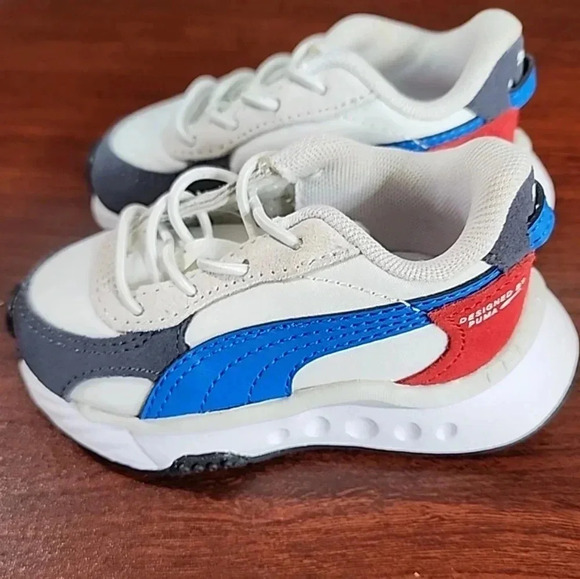 PumaWild Rider Infant 'Rollin - Ebony White'. Brand new. Size 4C - Picture 2 of 6